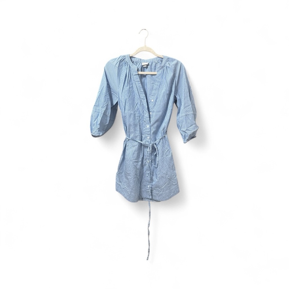 A New Day Light Blue Striped Blouse